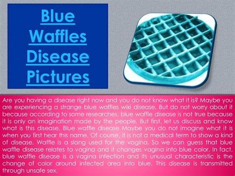 what does the blue waffle look like